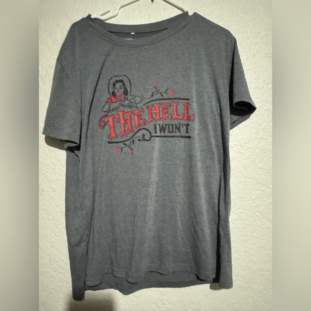 4/$15  bundle item. Xl the hell I won’t tshirt